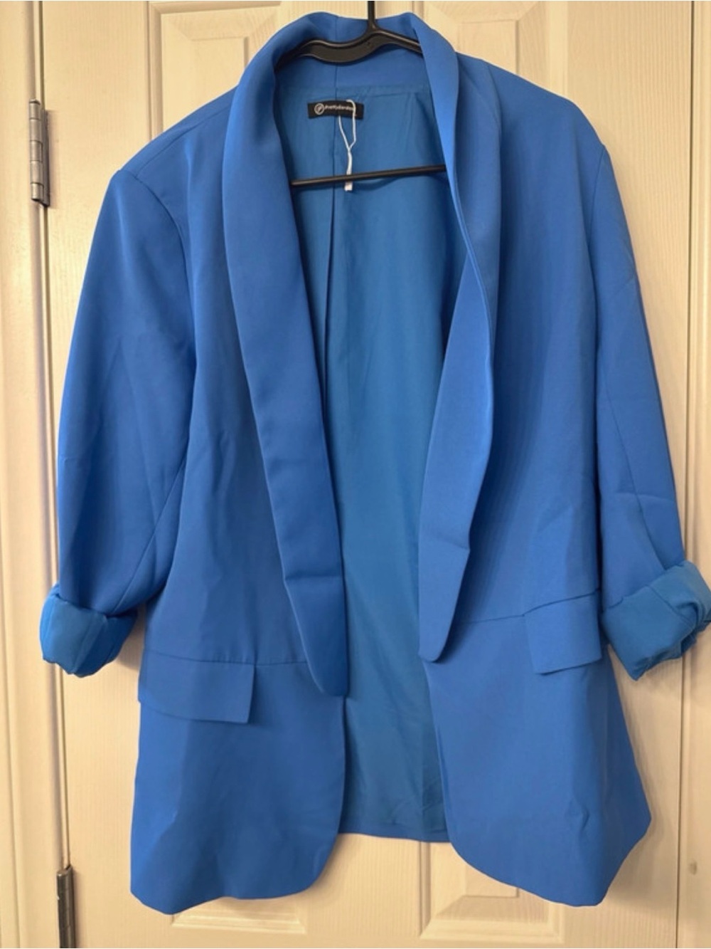 Open-Front Royal Blue Women's Blazer